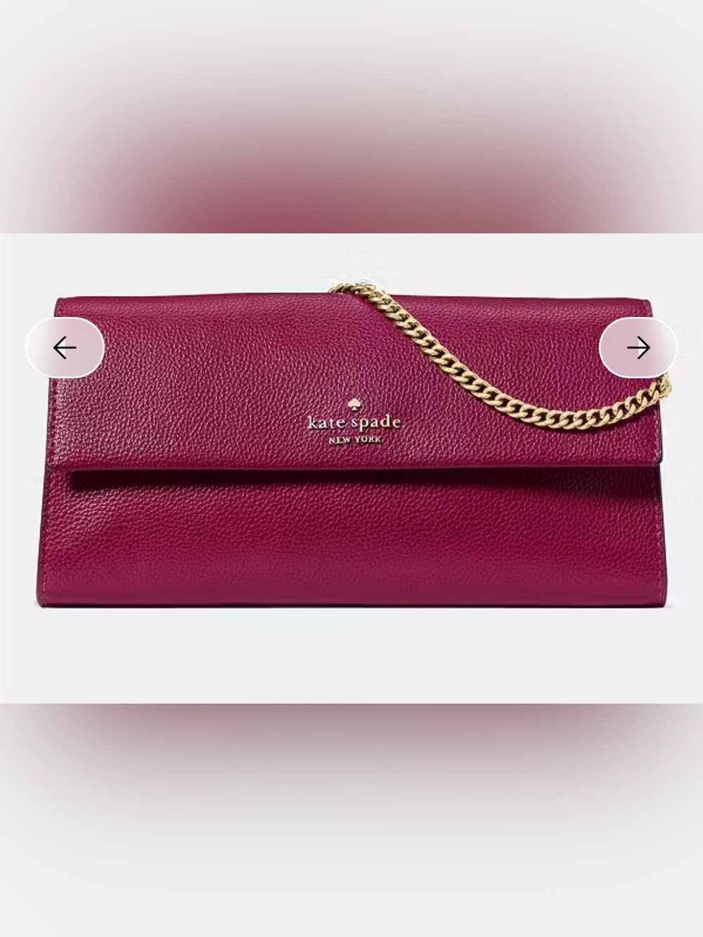 kate spade Scarlett wallet on chain